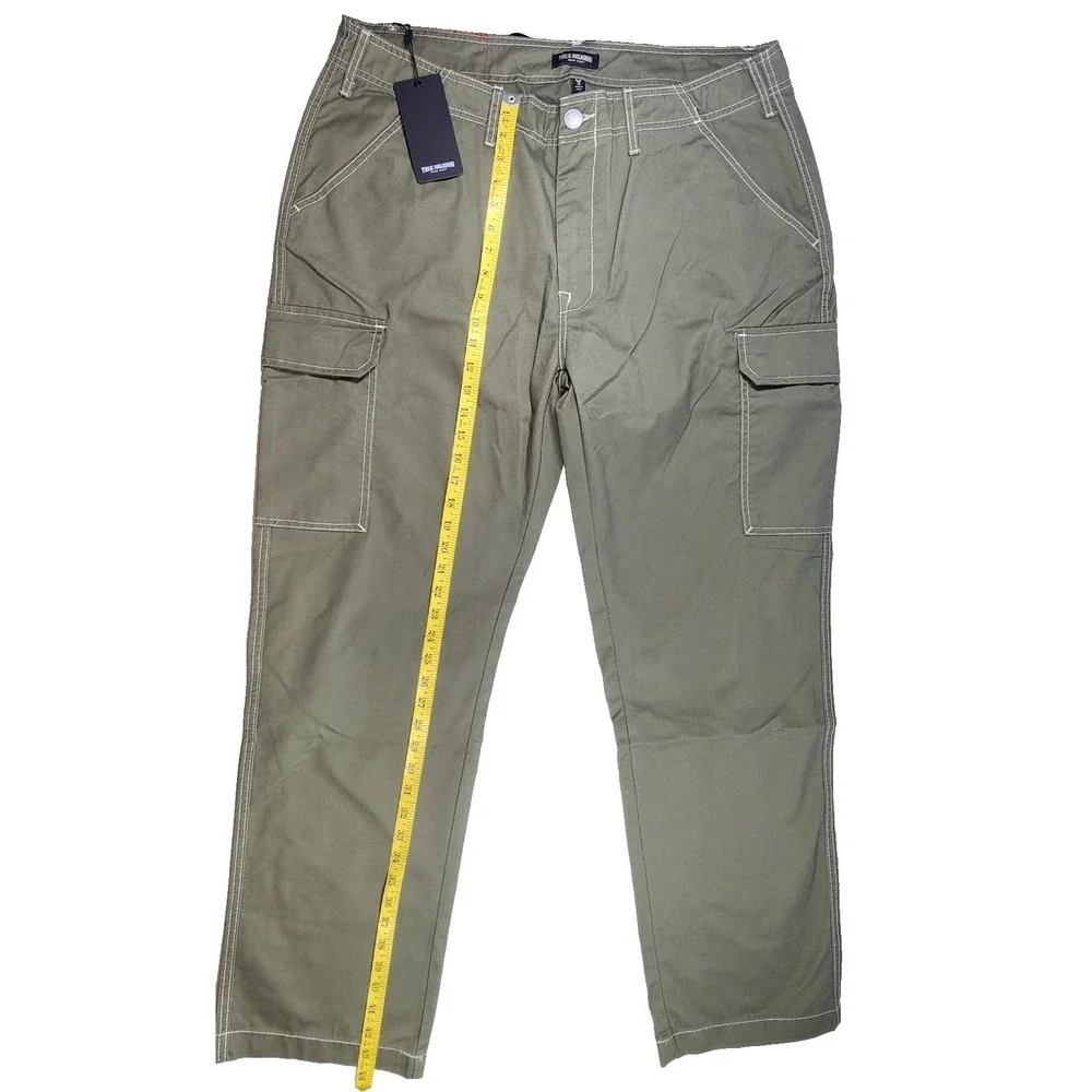 True Religion Men's Cargo Pants Workwear Utility‎ Streetwear Size 38 NWT